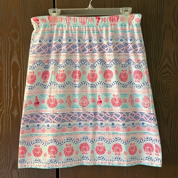 Talbot’s blue/ white and pink with shells skirt. Size Medium. NWOT - Picture 1 of 6